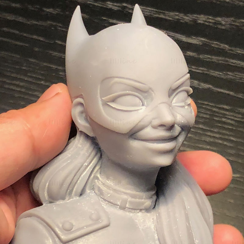 Batgirl Büste 3D-Modell bereit zum Drucken STL