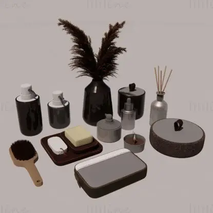 Skica produktů pro koupání skp 3D model