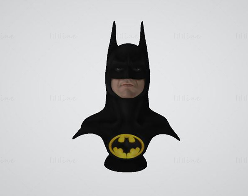 3D tiskový model poprsí Batmana z roku 1989