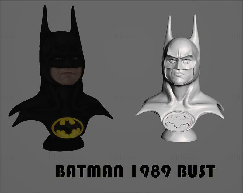 Batman 1989 Bust 3D Printing Model