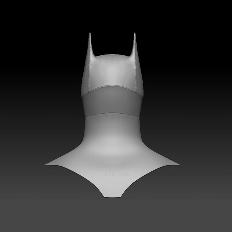 Batman 2021 Kask Kukuletası 3D Model Yazdırılabilir