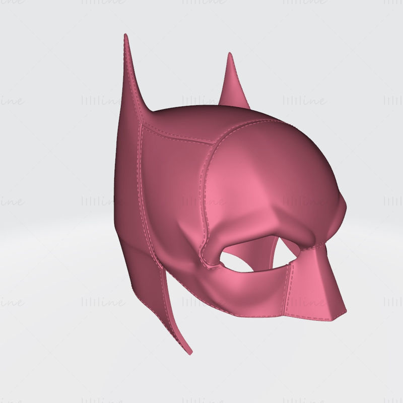 Batman 2021 Kask Kukuletası 3D Model Yazdırılabilir