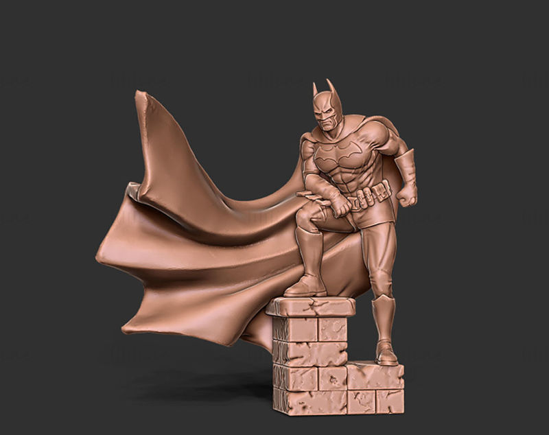 Batman - 3 poses 3D Printing Model STL