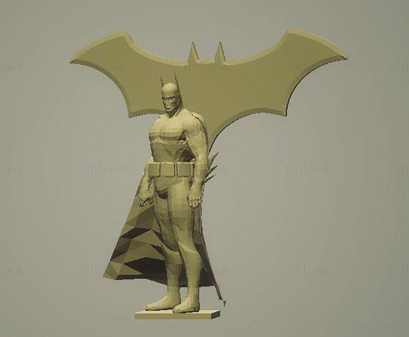 Batman 3D-model klaar om STL af te drukken