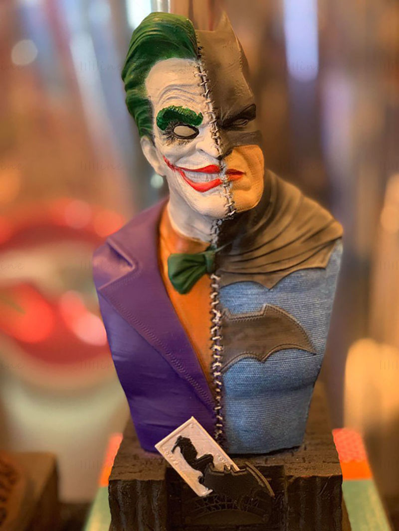 Model poprsí Batmana a Jokera 3D tisk STL