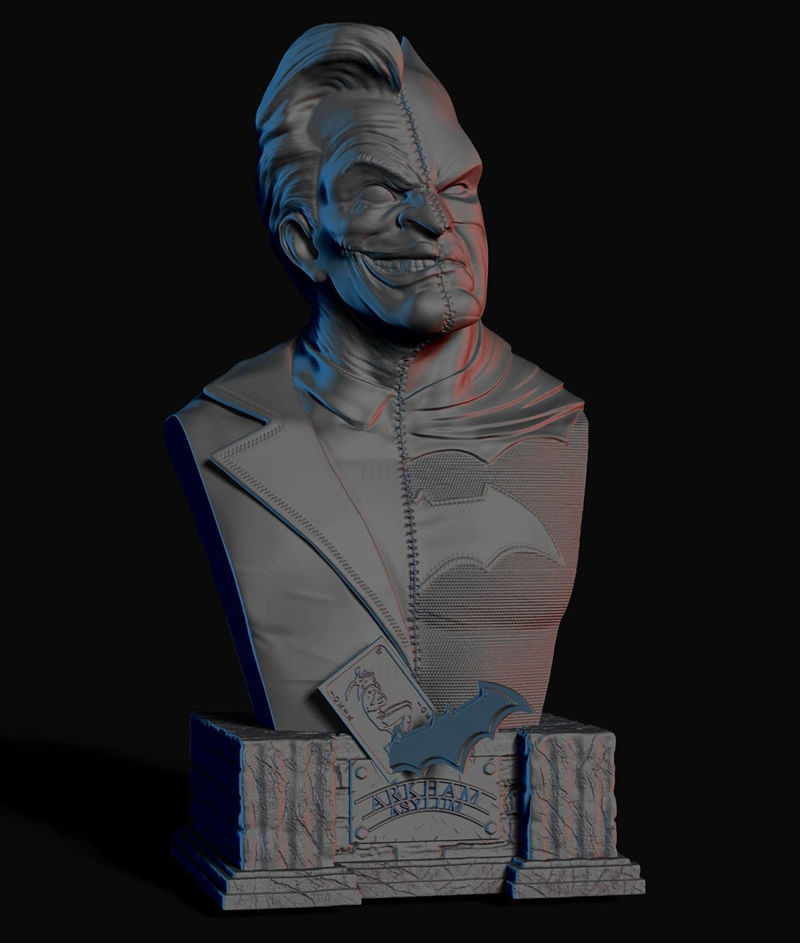 Modèle d'impression 3D Batman et Joker Bust STL