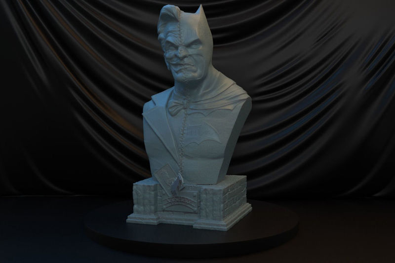 Batman and Joker Bust 3D Printing Model STL