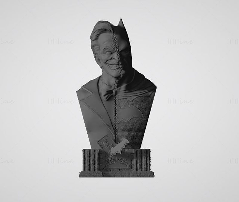 Batman and Joker Bust 3D Printing Model STL