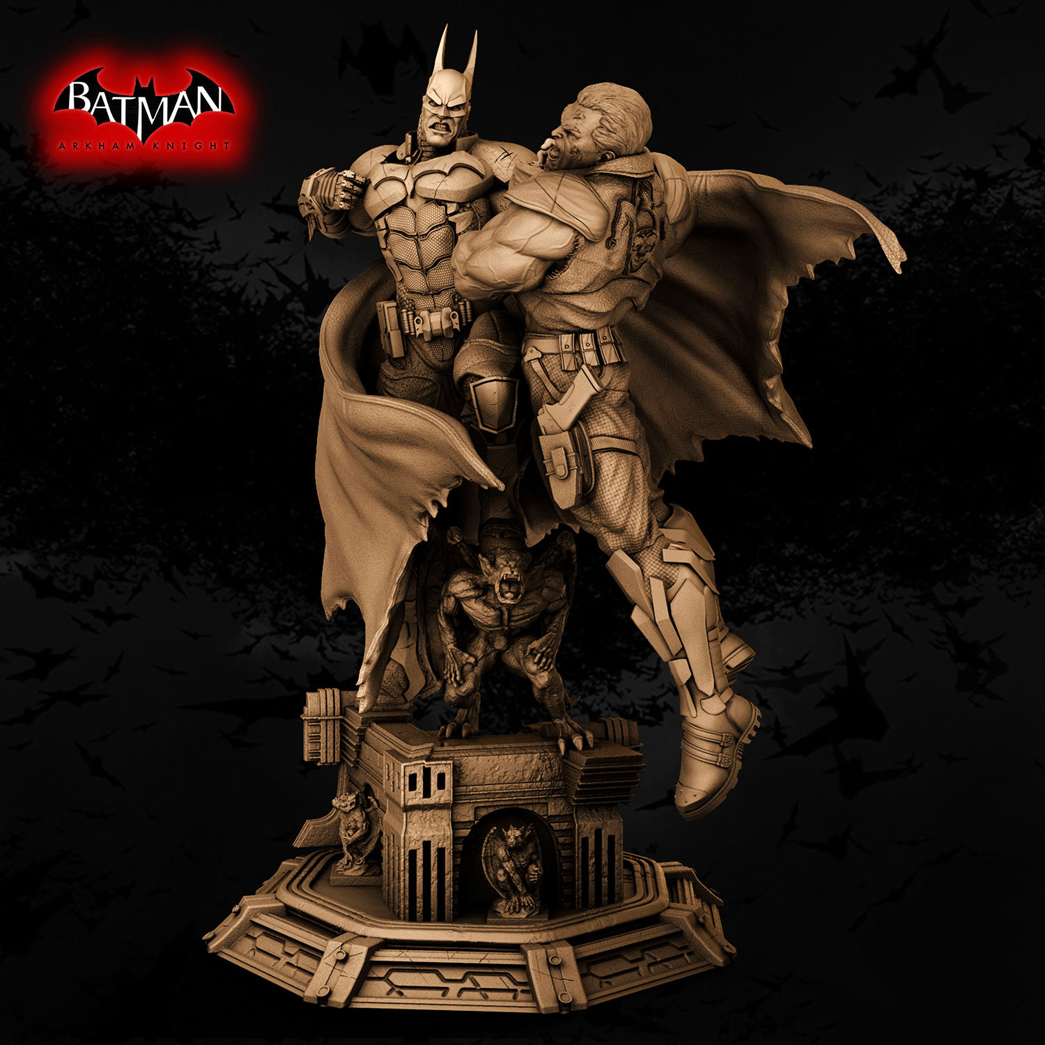 Batman Arkham Knight 3D Model Ready to Print STL