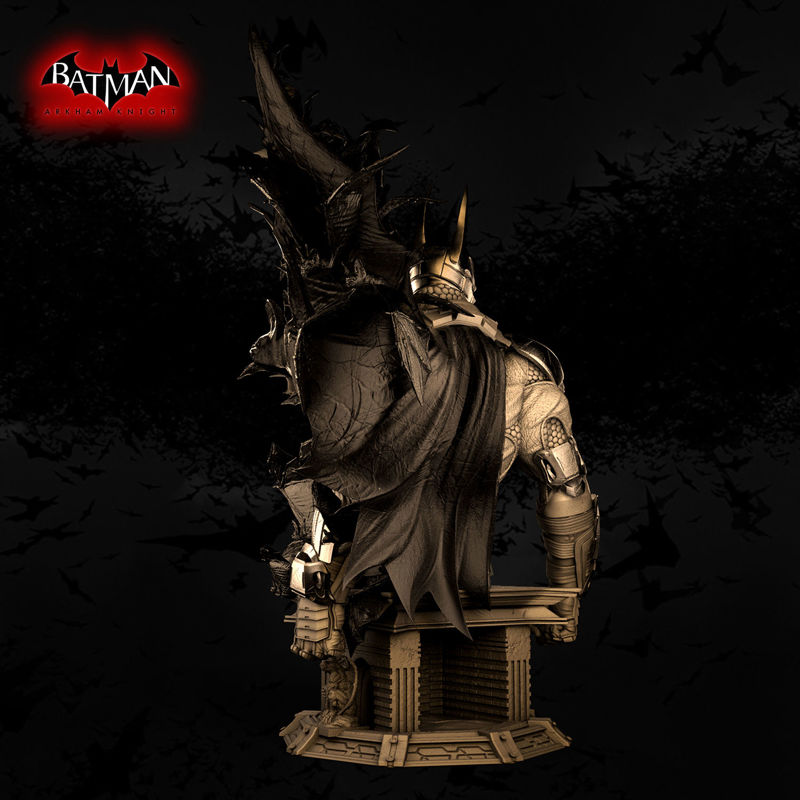 Batman Arkham Knight Busto Modelo 3D Pronto para Imprimir STL