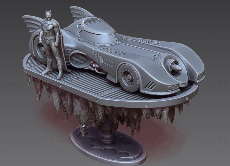 Batman Batmobile 3D Printing Model STL