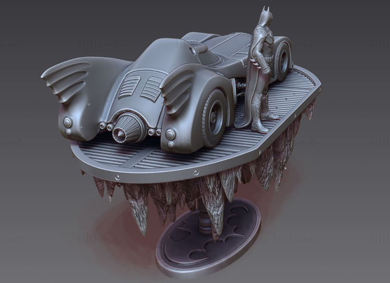 Modèle d'impression 3D Batman Batmobile STL