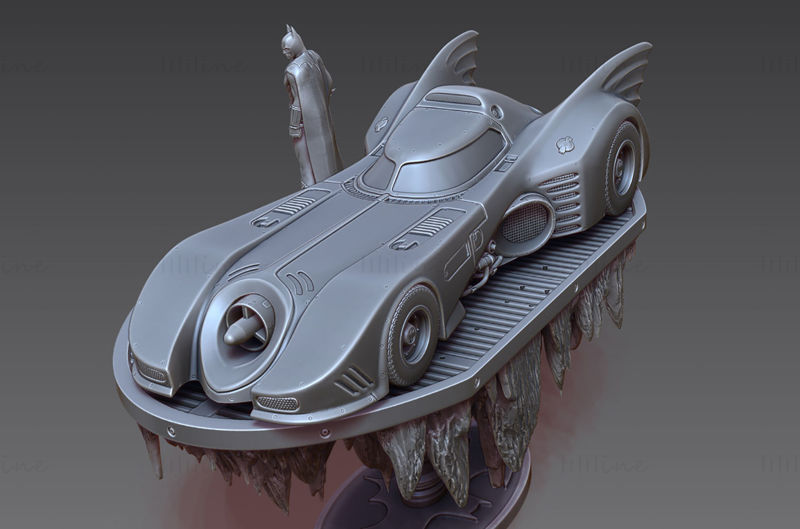 Batman Batmobile 3D-printmodel STL