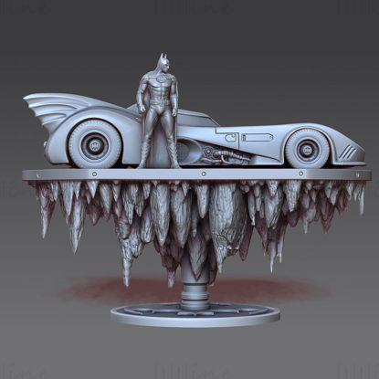 Batman Batmobile 3D модел за печат STL