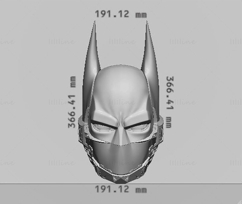 Batman Beyond Helm 3D-Druckmodell