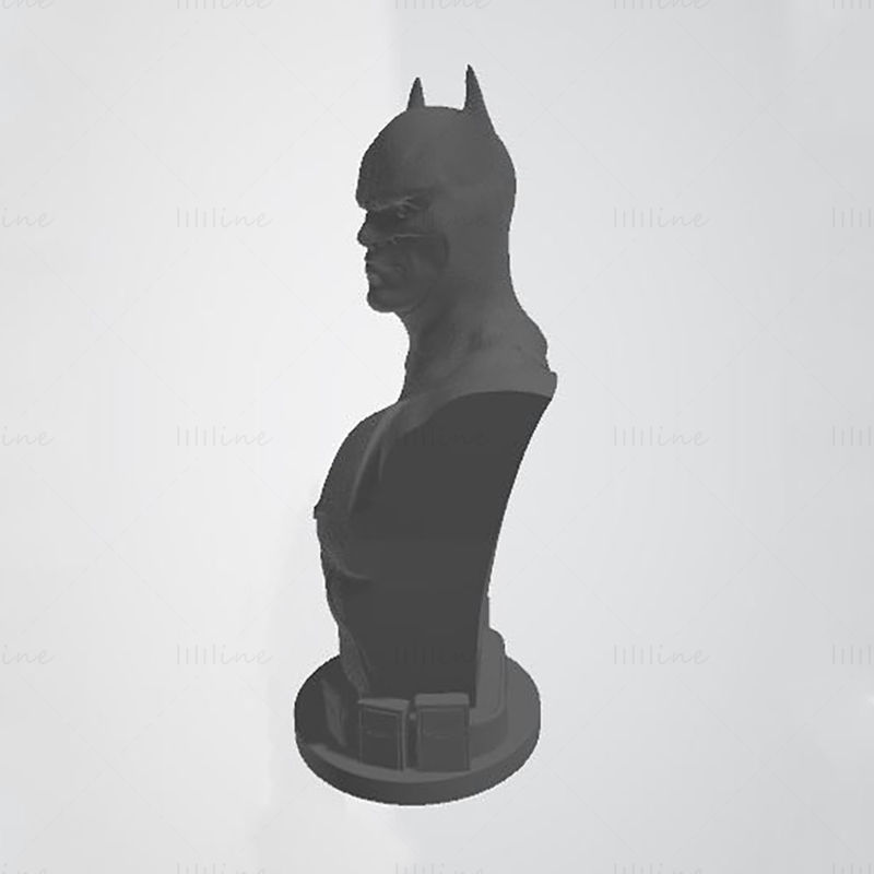 Modelo 3D do busto do Batman pronto para imprimir