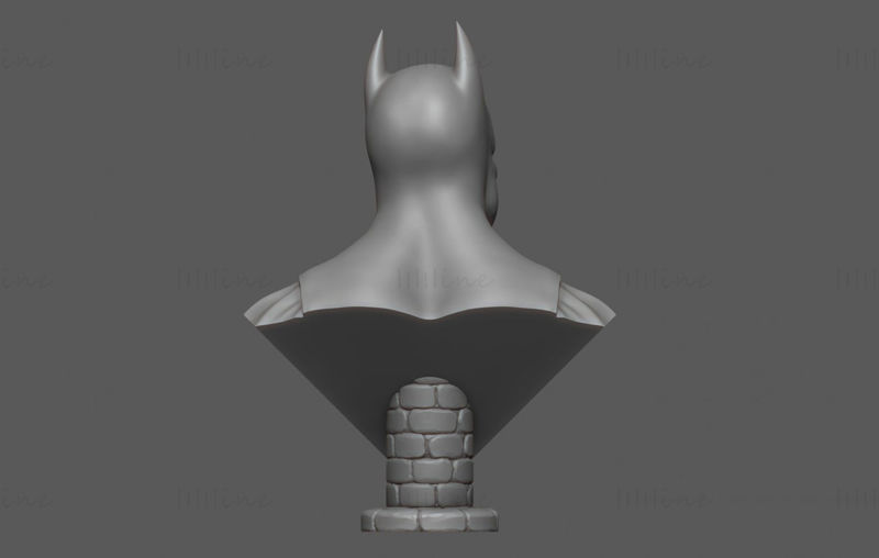 Modelo 3D do busto do Batman pronto para imprimir STL