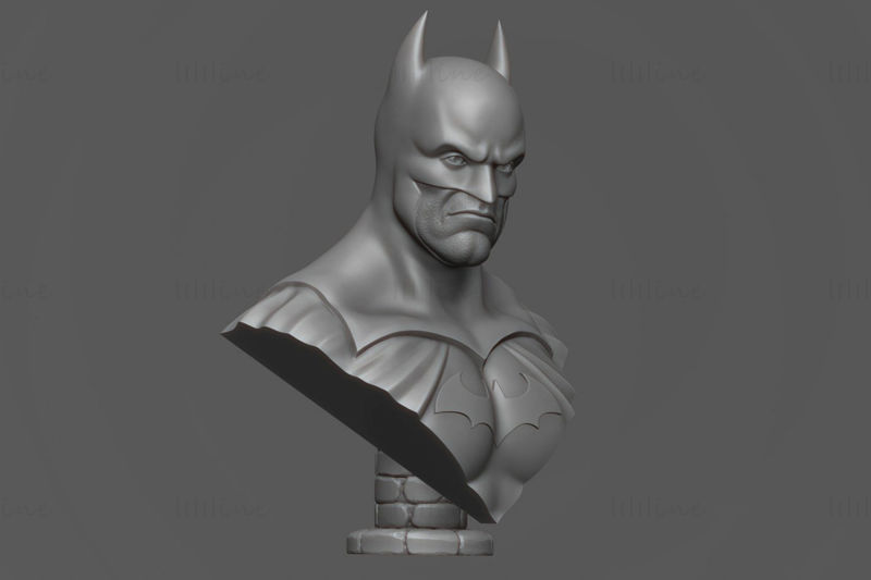 Modelo 3D do busto do Batman pronto para imprimir STL