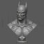 Batman Bust 3D Model Ready to Print STL