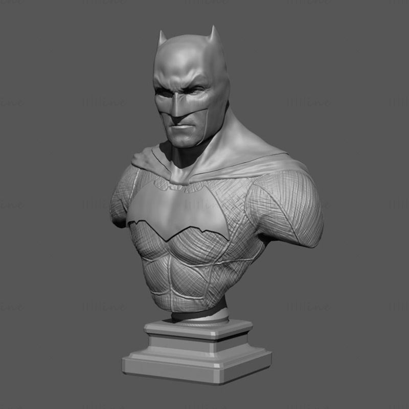 Batman Bust 3D Model Ready to Print STL