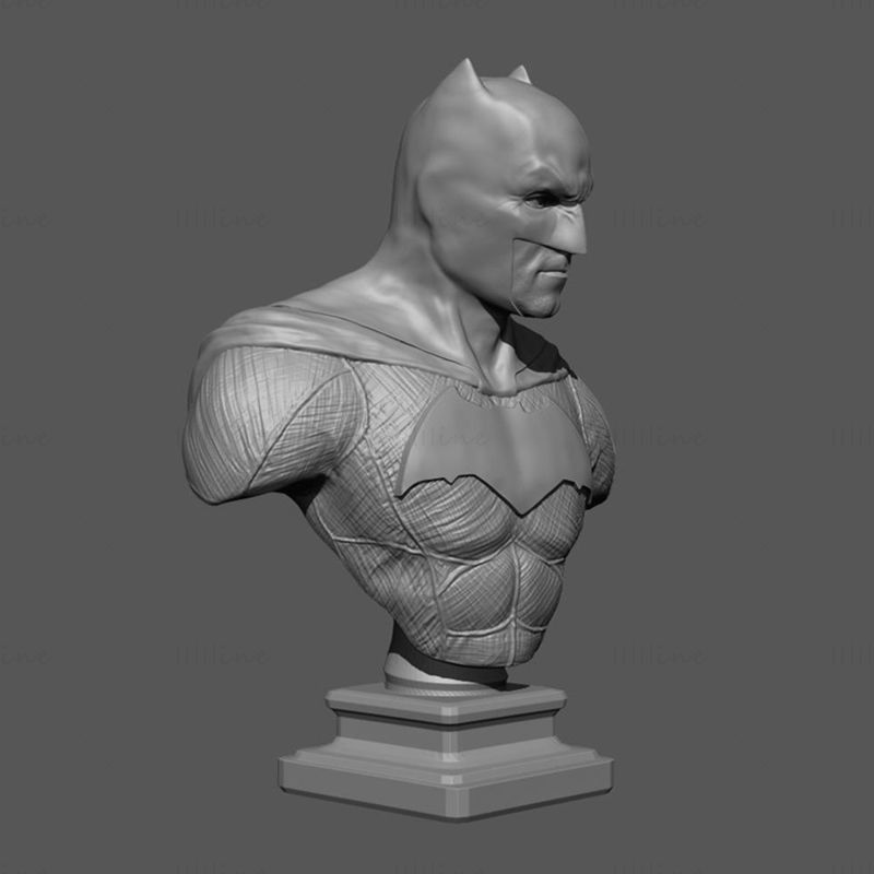 Batman Bust 3D Model Ready to Print STL