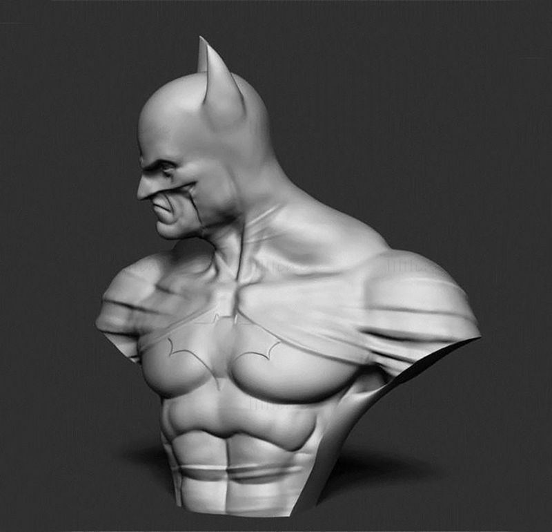 Batman Bust 3D Printing Model OBJ