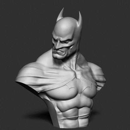 Batman Bust 3D-utskriftsmodell OBJ