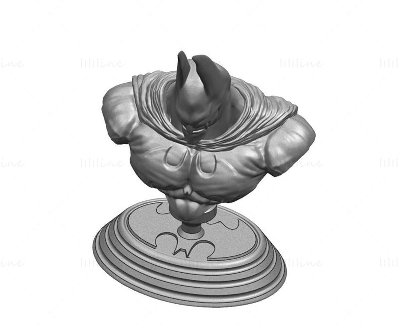 Batman Bust Classic 3D-utskriftsmodell