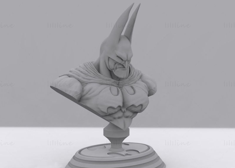 Modèle d'impression 3D classique du buste de Batman