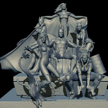 Modelo de impresión 3D de detective de Batman
