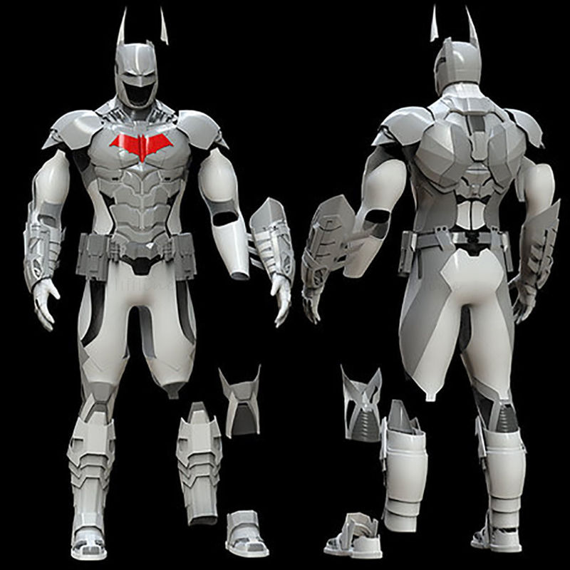 Batman Full Body Batsuit Armor from Arkham Knight 3D Model Ready to Print