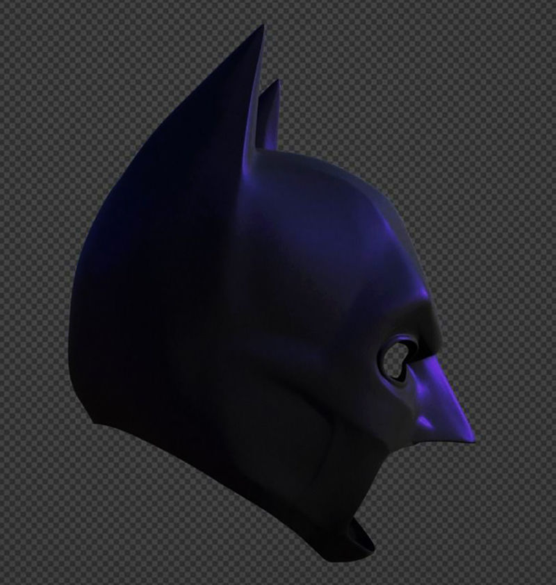 Batman Helmet 3D Printing Model STL