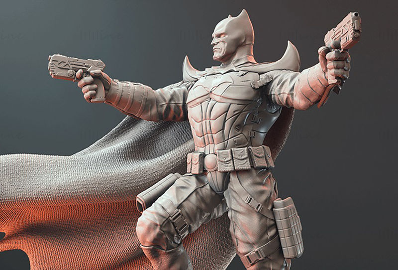 Batman Hold Gun 3D-printmodel