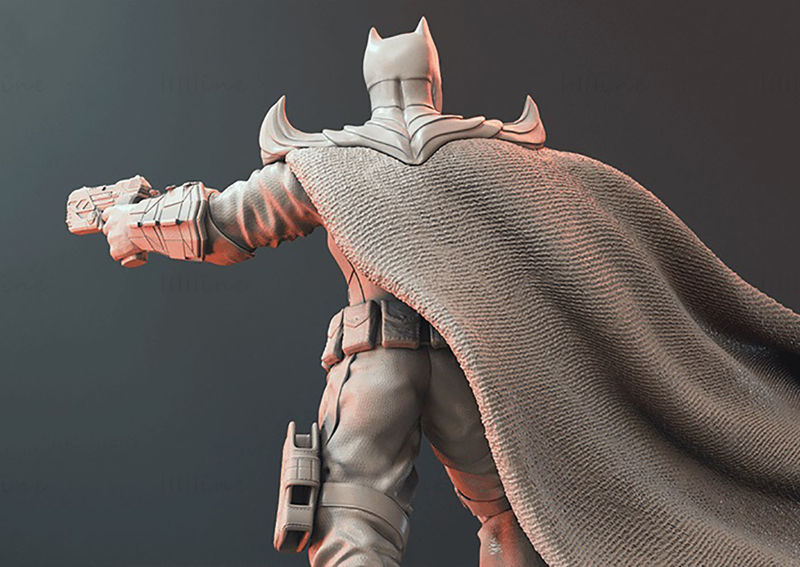 Batman Hold Gun 3D Printing Model