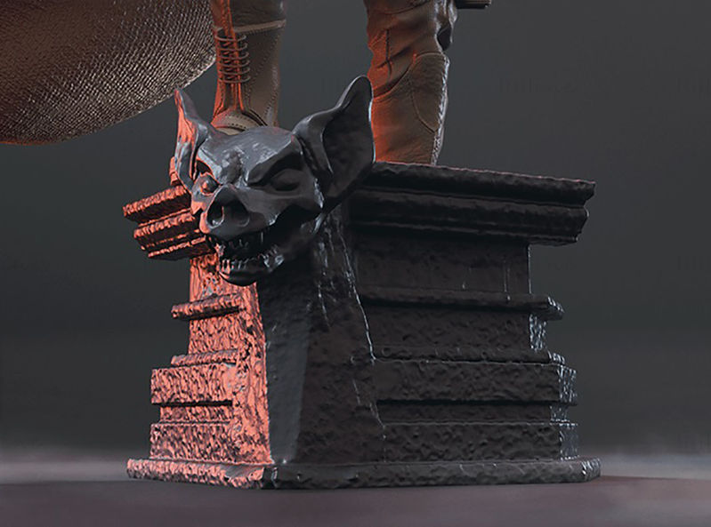 Batman Hold Gun 3D Printing Model