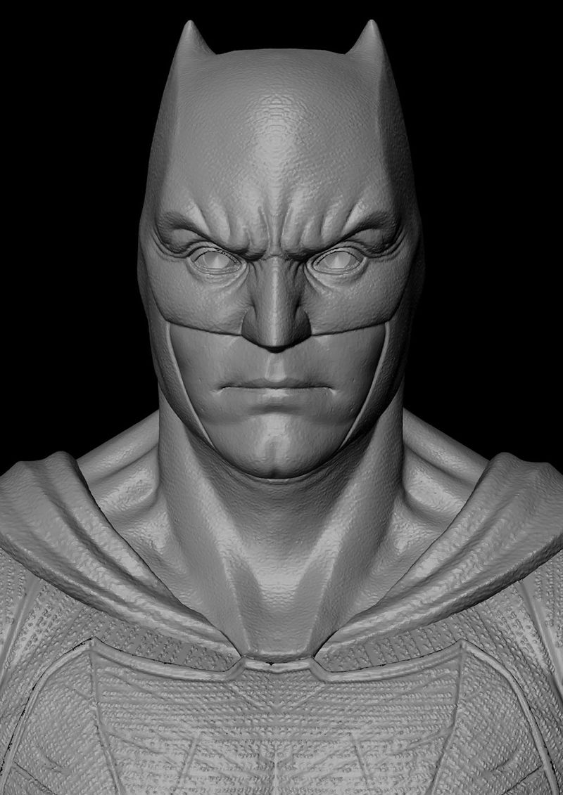 3D модел на бюста на Batman Justice League, готов за печат STL