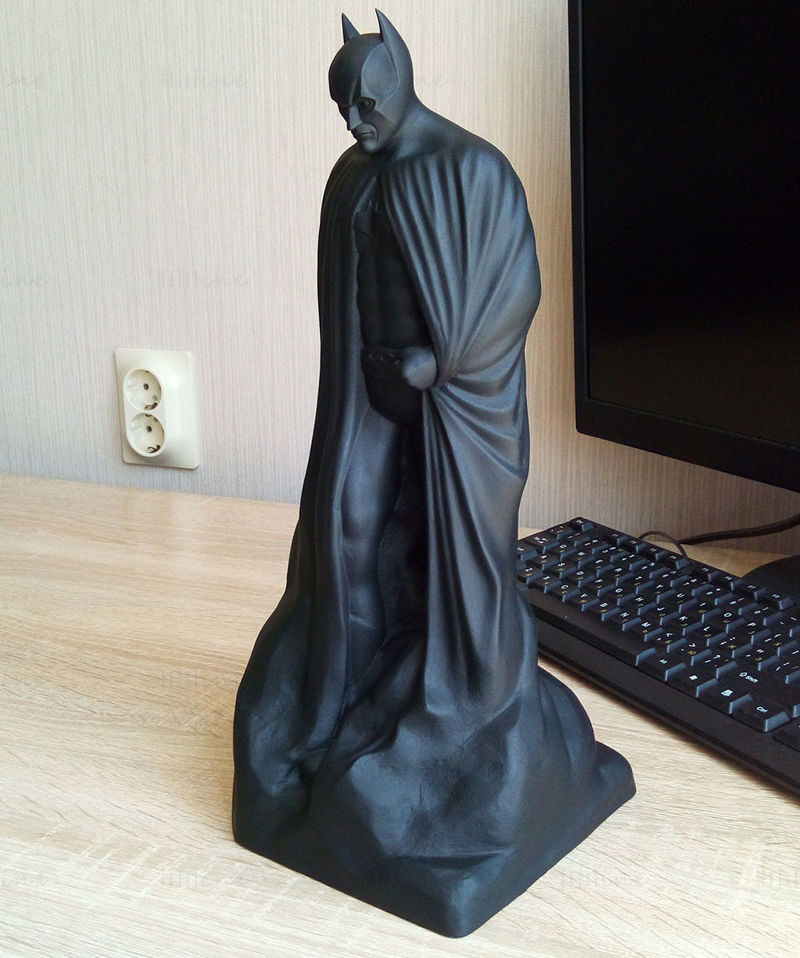 Batman Memorial Statue 3D Model Ready to Print STL