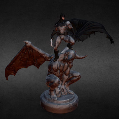 Batman on Devil 3D Printing Model STL