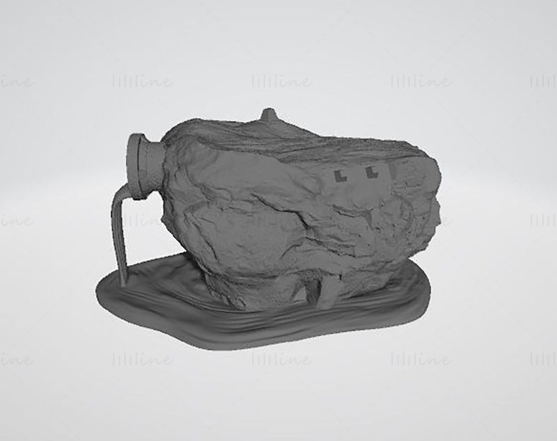 Batman Statue Lamp 3D Printing Model STL