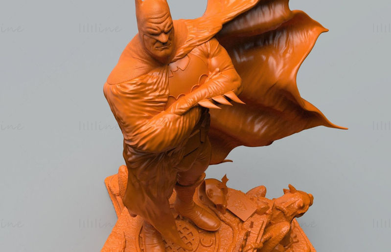 Modelo 3D de Estátuas do Batman Pronto para Imprimir STL
