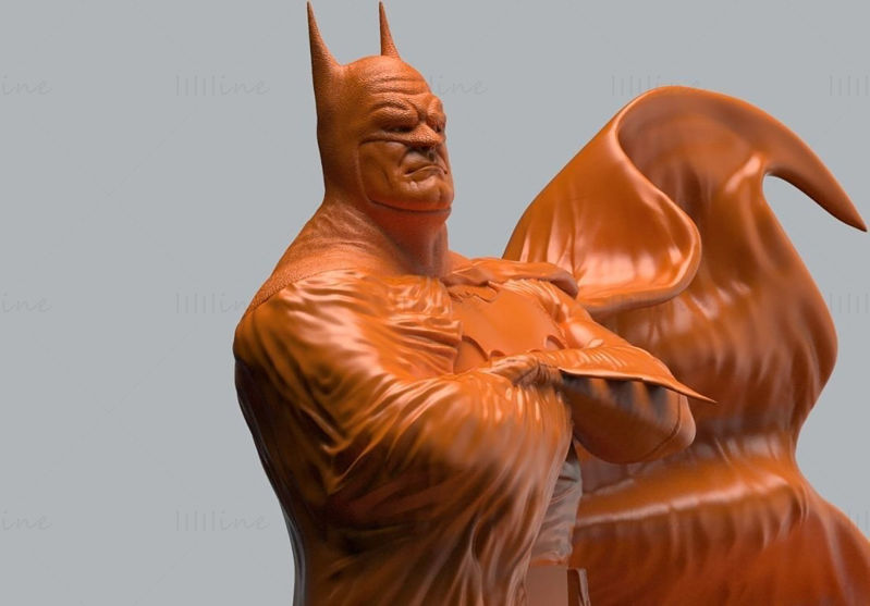 Batman Statues 3D Model Ready to Print STL