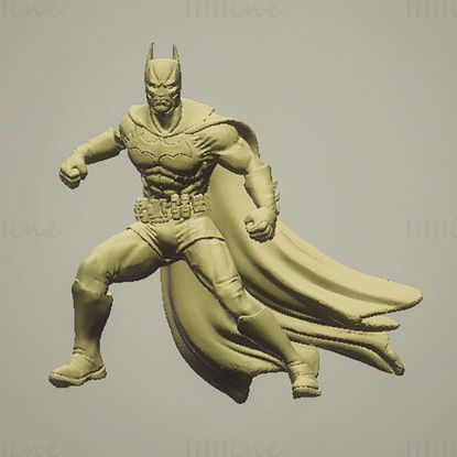 Batman-standbeelden 3D-model klaar om STL af te drukken