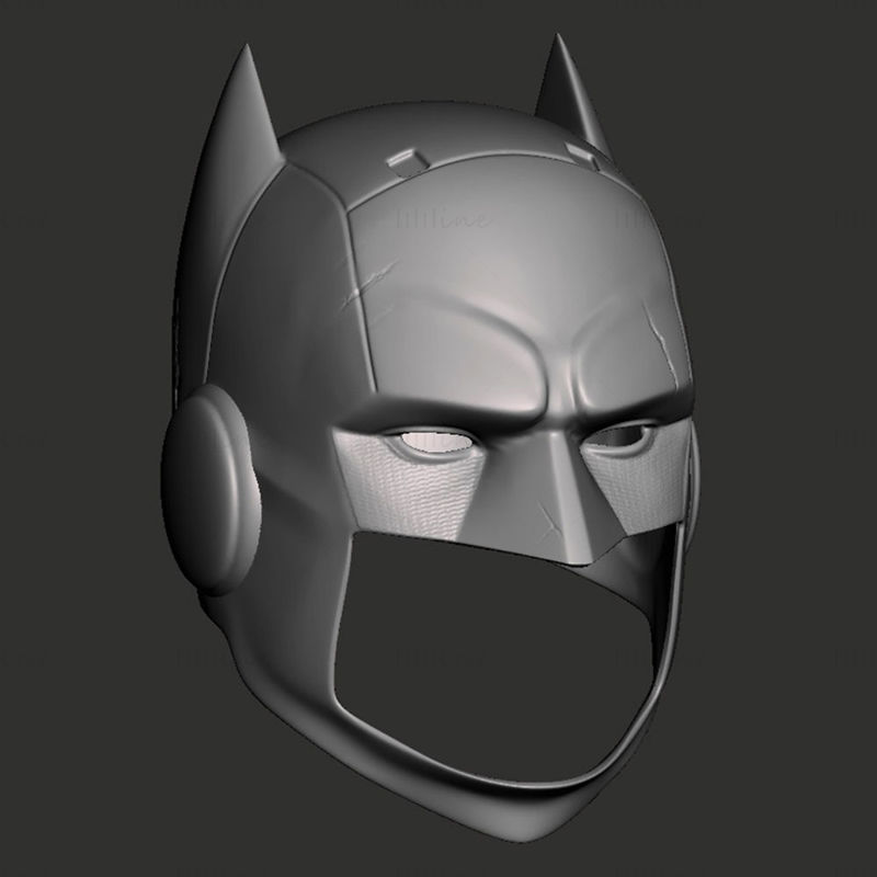 Batman TelltaleBat-helm 3D-printmodel STL