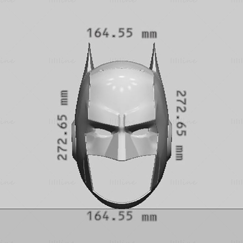 Batman TelltaleBat-helm 3D-printmodel STL