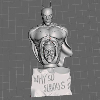 Batman vs Joker Bust 3D Printing Model STL