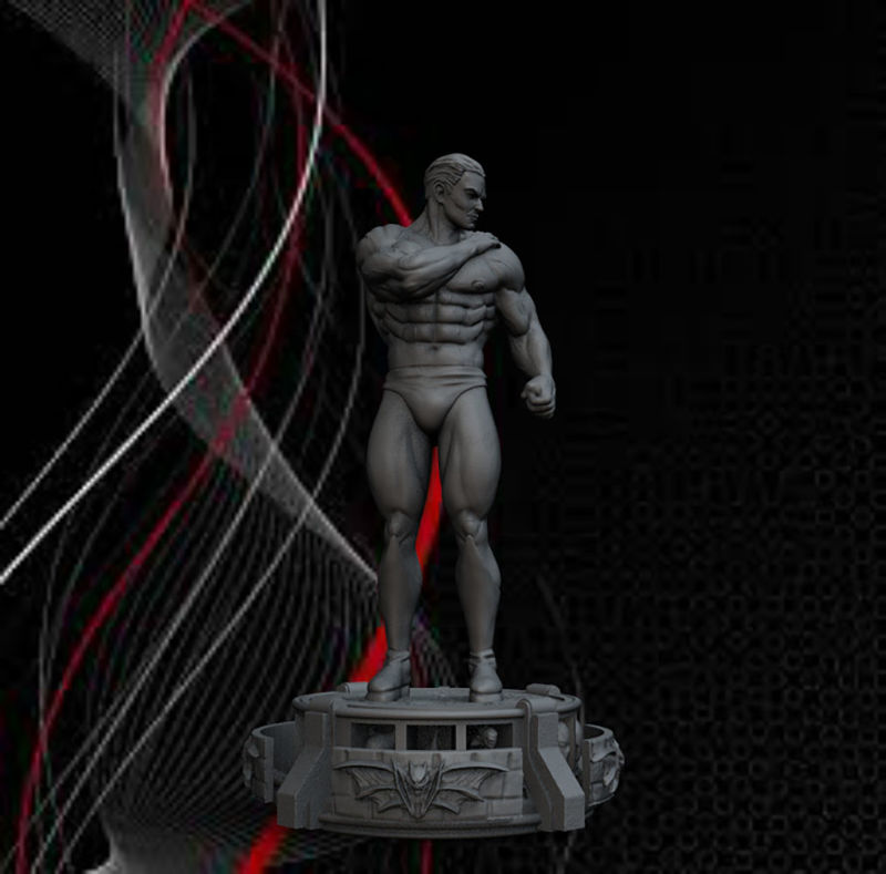 Измит 3D модел на Батман, готов за печат STL