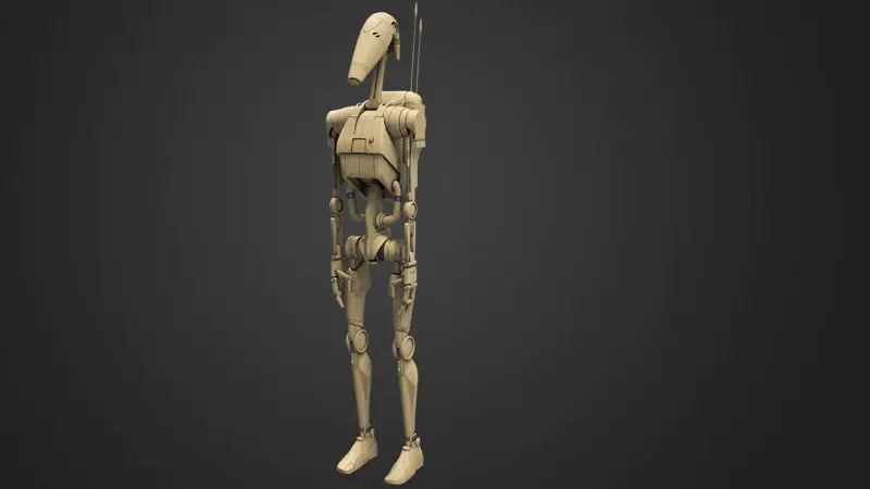 Battle Droid Figürleri 3D Model Baskıya Hazır STL