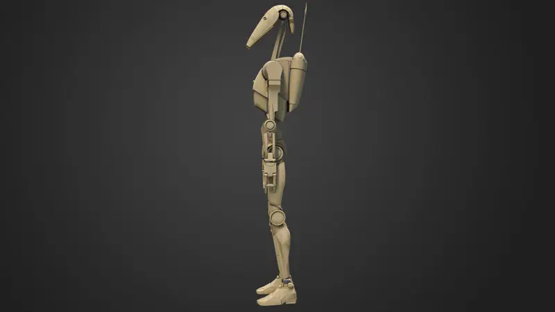 Battle Droid Figürleri 3D Model Baskıya Hazır STL