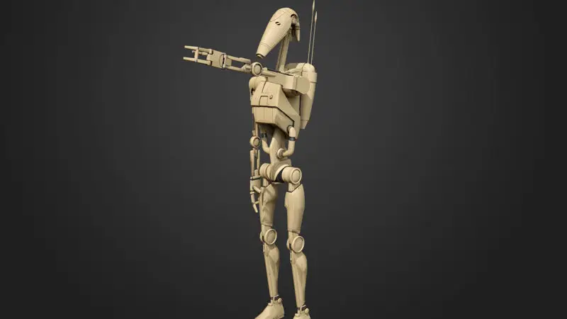 Battle Droid Figürleri 3D Model Baskıya Hazır STL