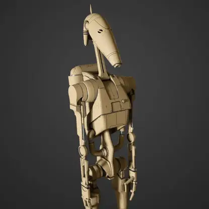 Figuras de Droid de Batalha Modelo 3D Pronto para Imprimir STL